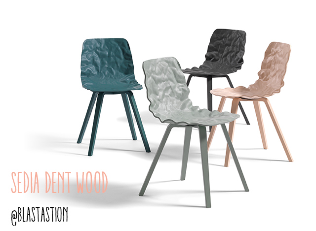Immagine della sedia Dent wood di blastation: colori misti.