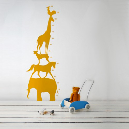 ferm living animal tower: wall stickers.