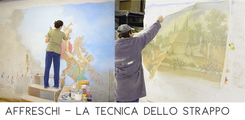 Affreschi moderni - intervista a alberto Mariani per scoprire la modernità degli affreschi - fasi della lavorazione.