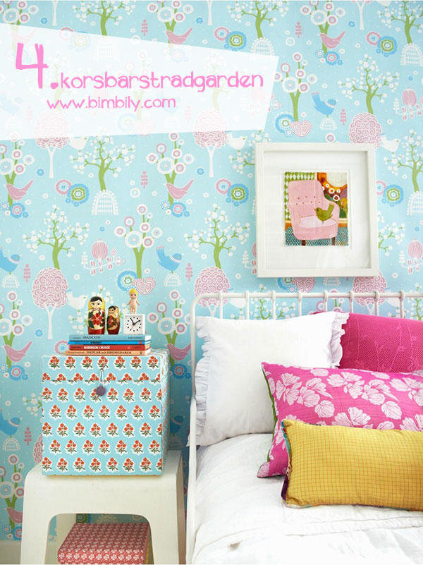 carte parati colorate majvillan_korsbarstradgarden_turquoise_wallpaper_bimbily_1