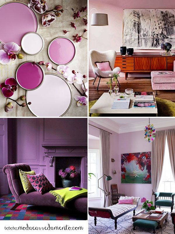 Pantone radiant-orchid colori per pareti casa