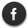 icona facebook nera