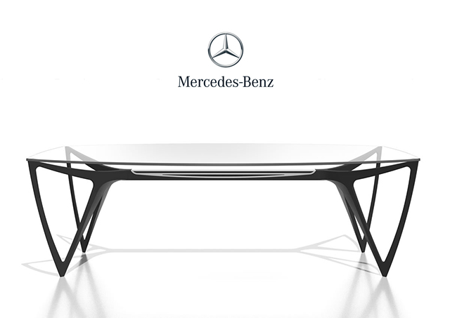 arredamento di lusso per interni: tavolo Mercedes
