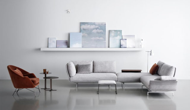 Saba Italia, nuovo divano presentato al Salone del Mobile 2017 - modello Avant Apres