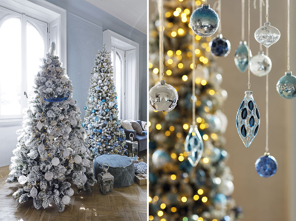 Atmosfere di Natale in casa: gli alberi di Natale di Coin casa - blu