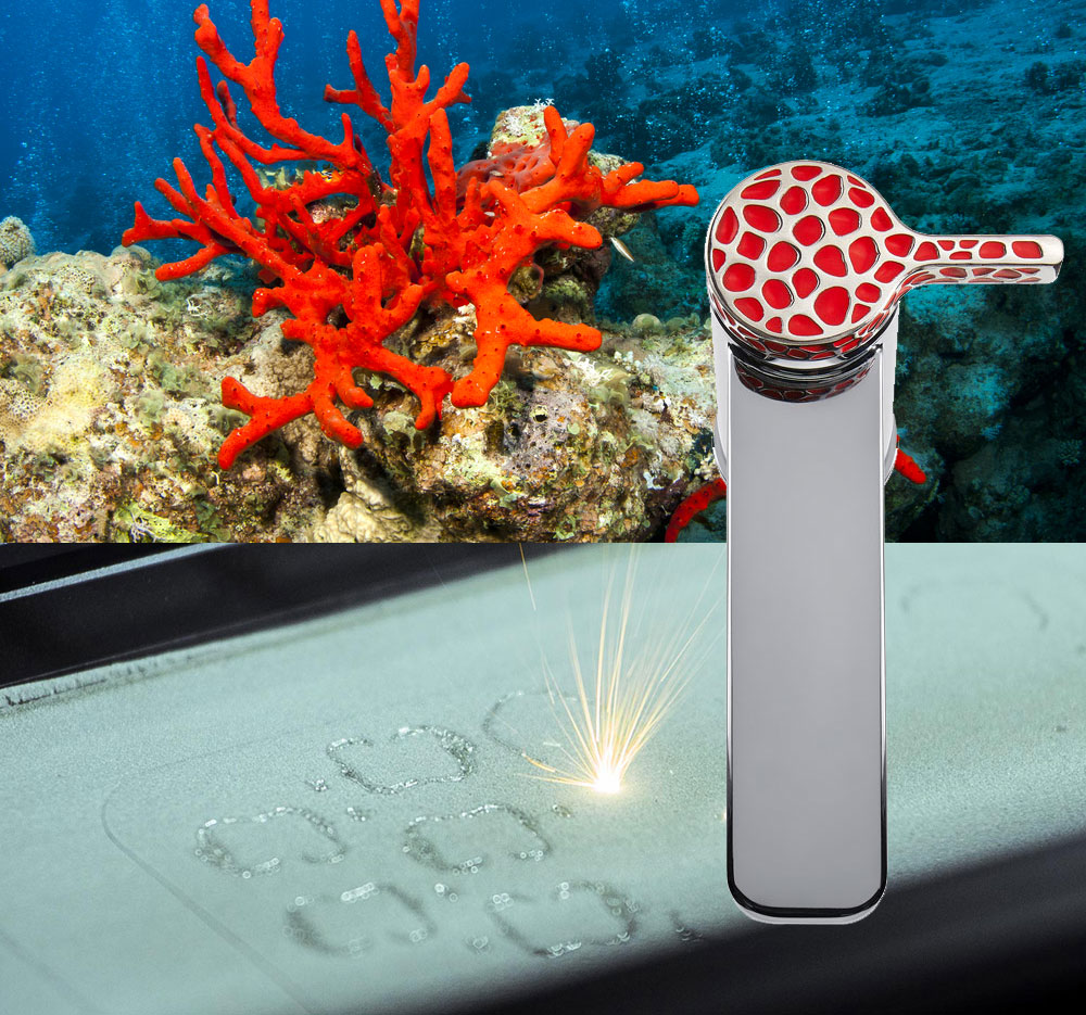 II rubinetto Coral di Webert è realizzato con tecnologia stampa 3D.