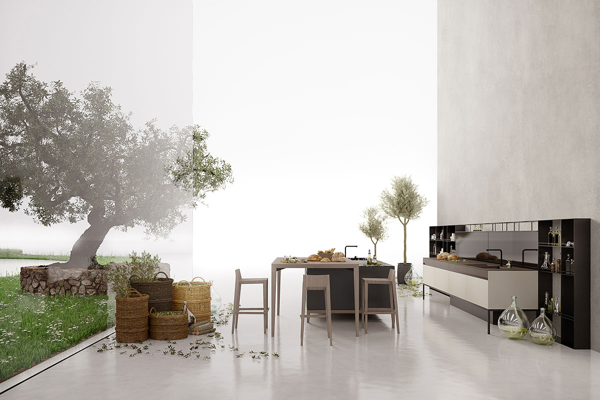 Gruppo Euromobil - cucina Sei design Marc Sadler.